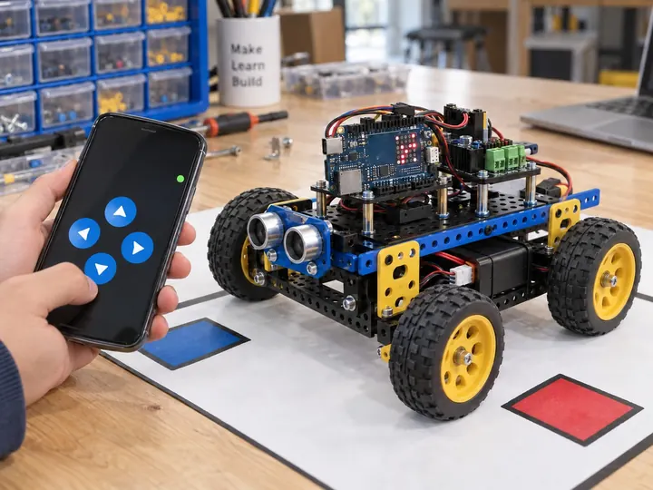 Robot dikendalikan ponsel