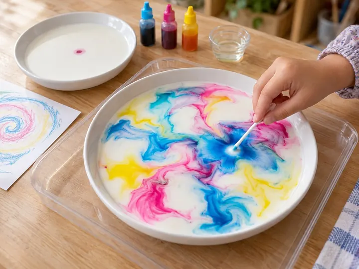 Milk painting
